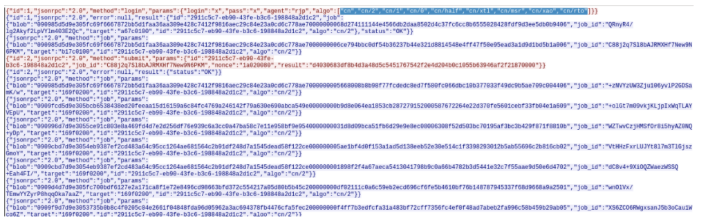 the Stratum mining protocol and connects to a XMRig proxy
