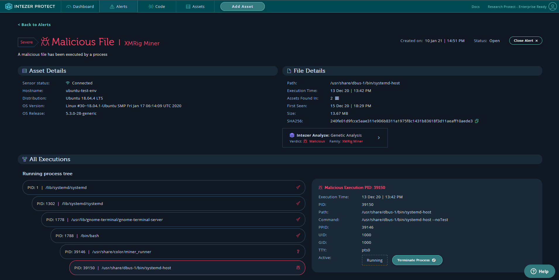 Figure 7: Screenshot from the dashboard disclosing the name of the worker