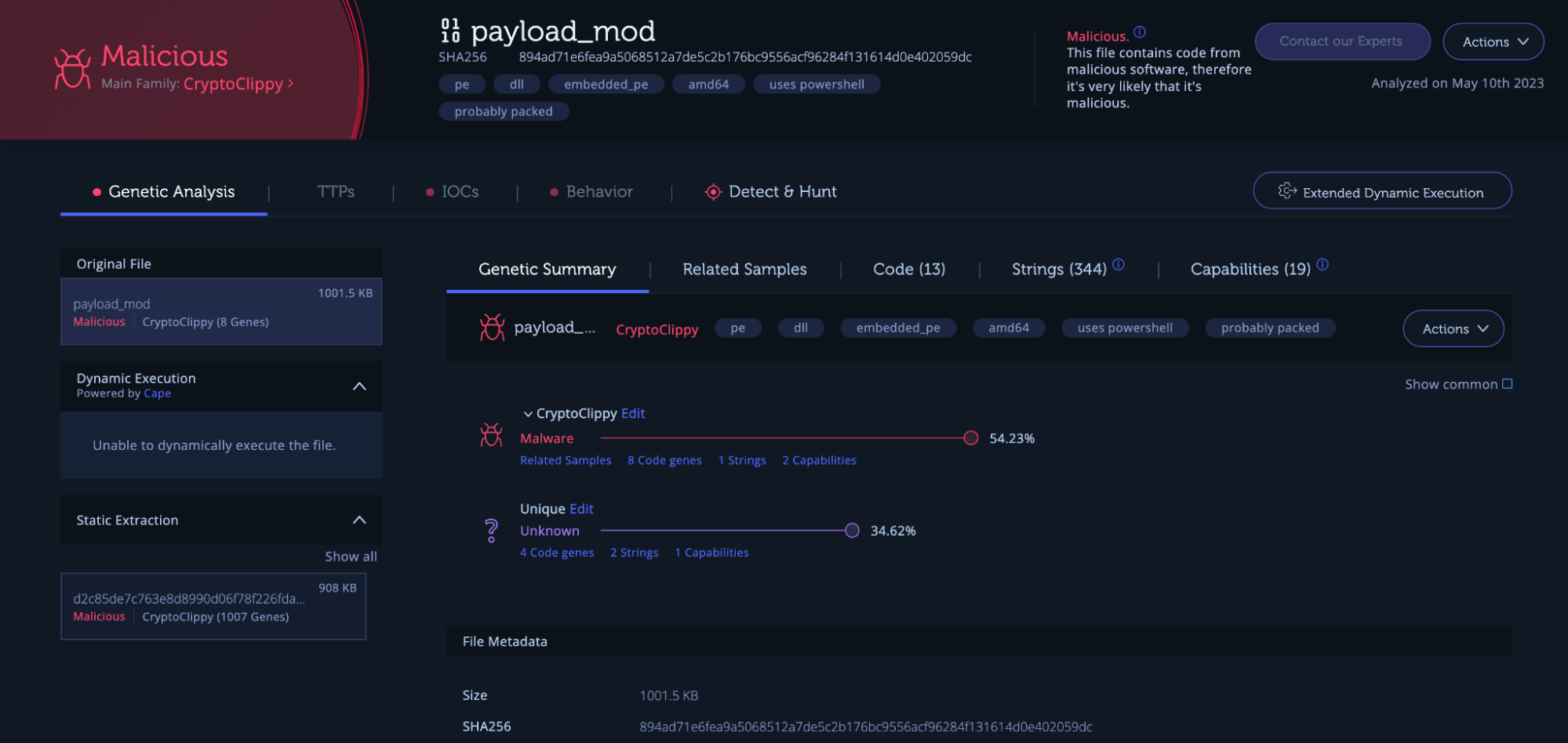 malware analysis of cryptoclippy financial threat
