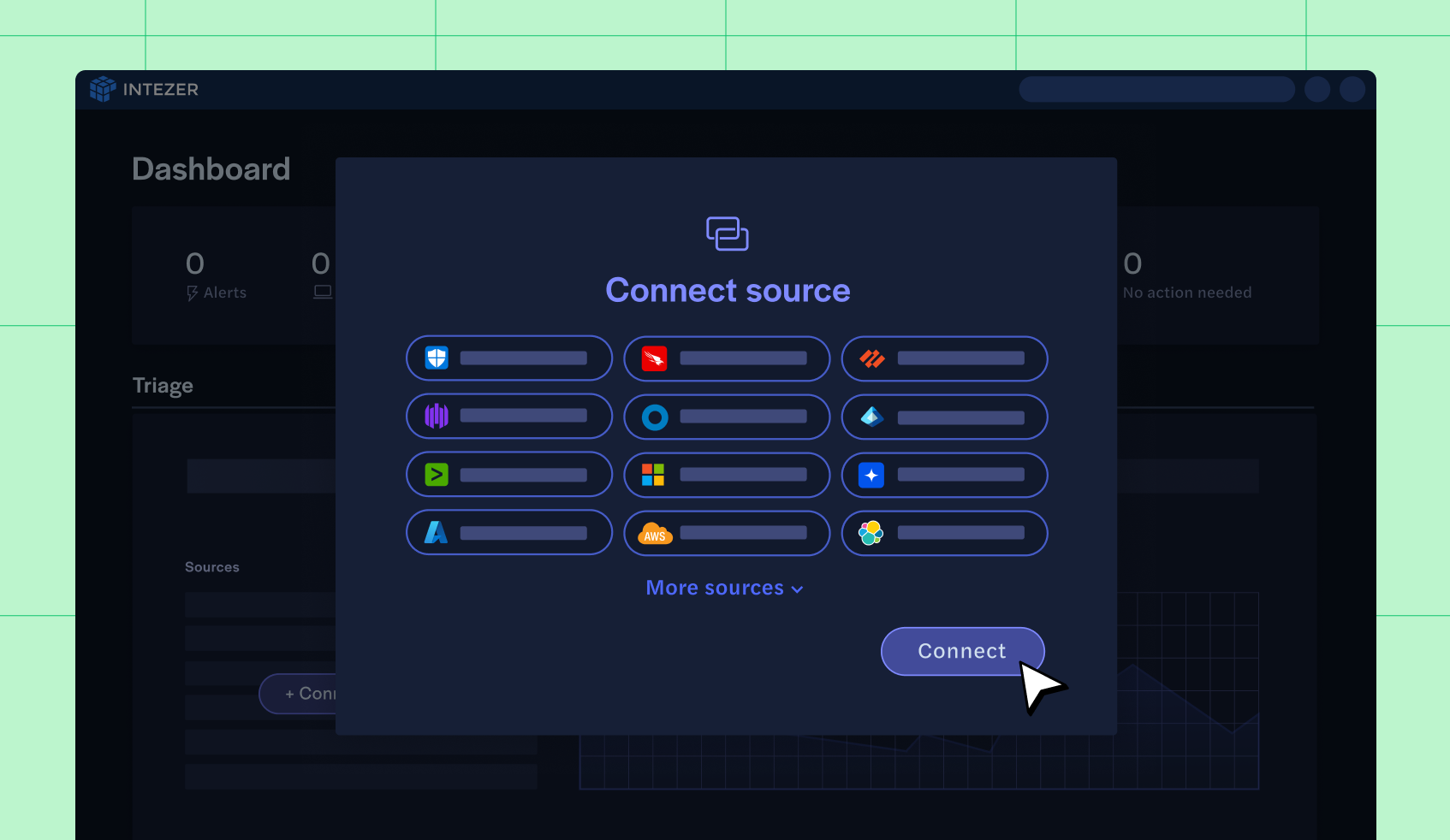 Connect and monitor from endpoint sources